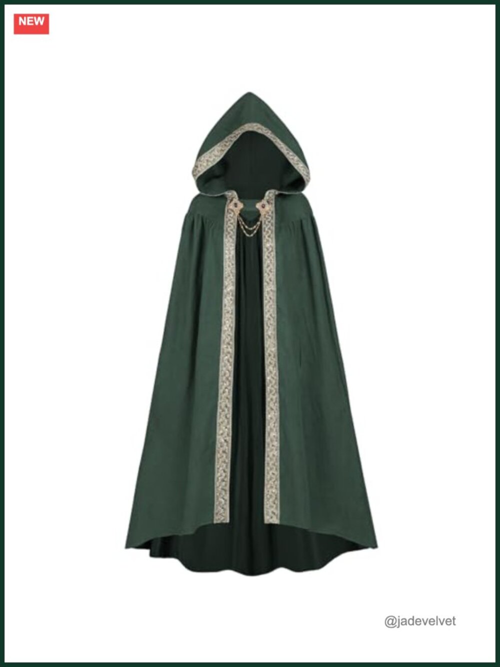 Hooded Cloak Renaissance Medieval Cape Suede Halloween Costume